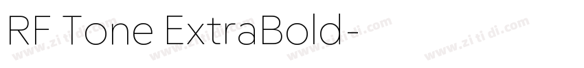 RF Tone ExtraBold字体转换